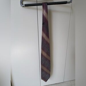 Elegant Men's Purple and Grey Silk Tie